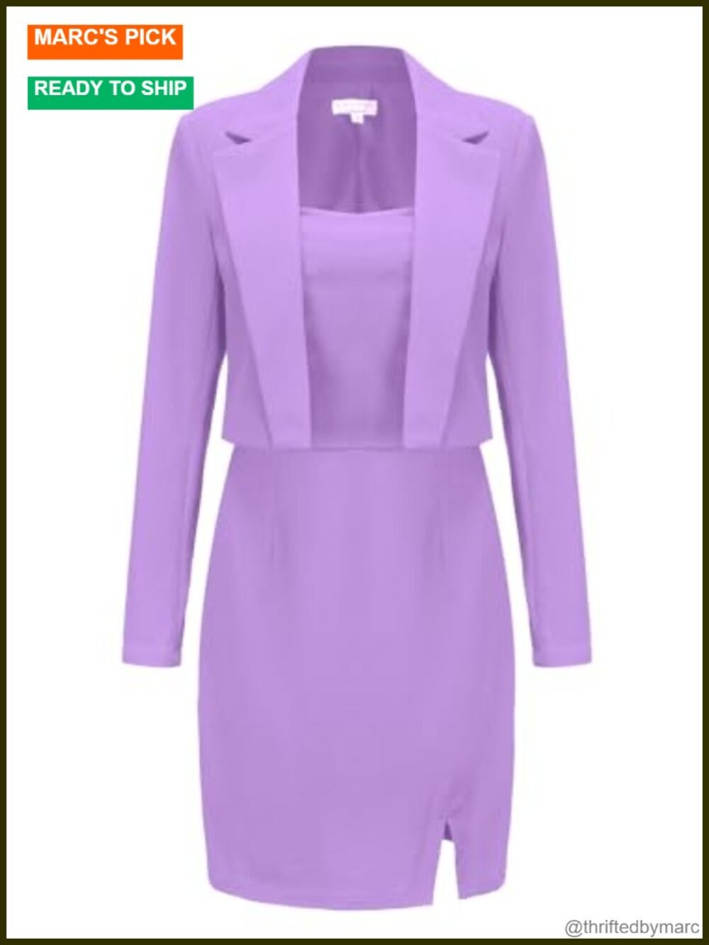 Blazer Dress 2pc Suit Set Ladies Business Casual